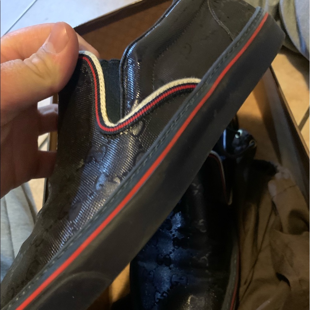 Men's Gucci Slip-On Navy Blue Shoes